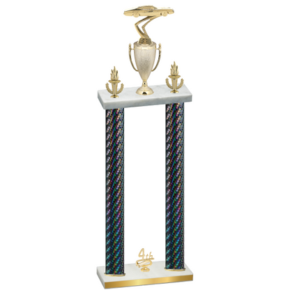 Double Black Carbon Fiber Fourth Place Cars Trophy