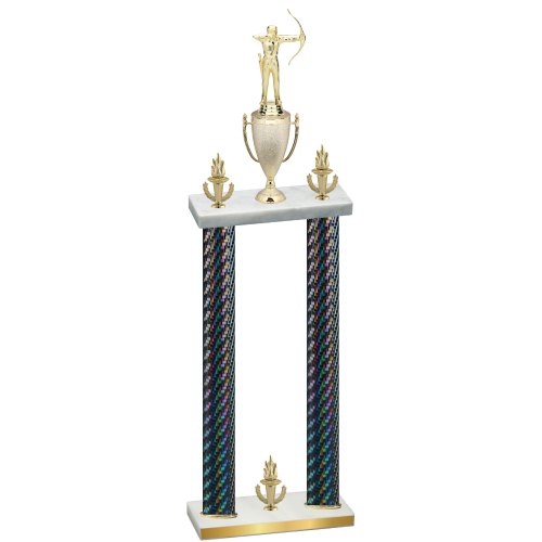 Double Black Carbon Fiber Victory Archery Trophy