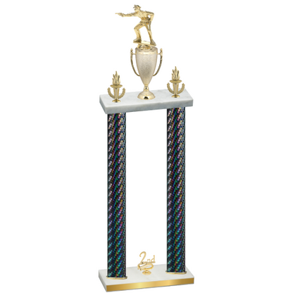 Double Black Carbon Fiber Second Place Shooter Trophy
