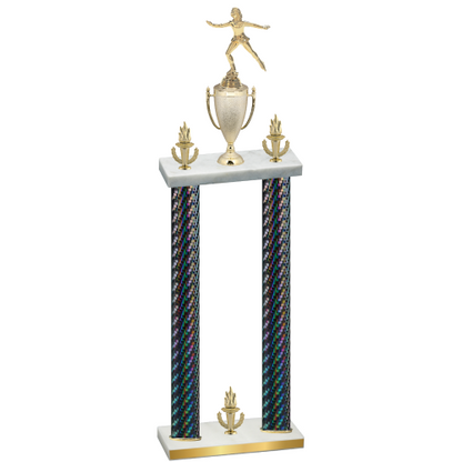 Double Black Carbon Fiber Victory Skater Trophy