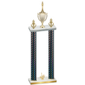Double Black Carbon Fiber First Place Chess Trophy