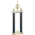 Double Black Carbon Fiber Year Chess Trophy