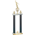 Double Black Carbon Fiber First Place Basketball Trophy