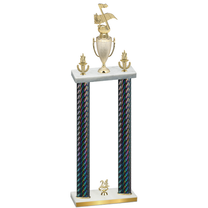 Double Black Carbon Fiber Year Music Trophy