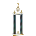 Double Black Carbon Fiber Year Golf Trophy
