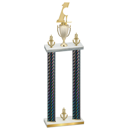 Double Black Carbon Fiber Victory Golf Trophy