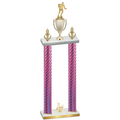 Double Pink Carbon Fiber Third Place Rugby Trophy