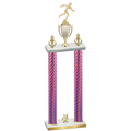Double Pink Carbon Fiber Year Running Trophy