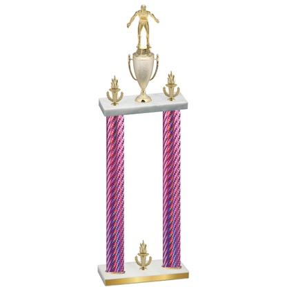 Double Pink Carbon Fiber Victory Wrestling Trophy