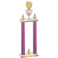 Double Pink Carbon Fiber Victory Bowling Trophy