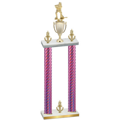 Double Pink Carbon Fiber Victory Hockey Trophy