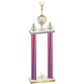 Double Pink Carbon Fiber Third Place Victory Trophy