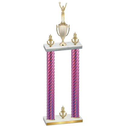 Double Pink Carbon Fiber Victory Victory Trophy