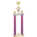 Double Pink Carbon Fiber Second Place Victory Trophy
