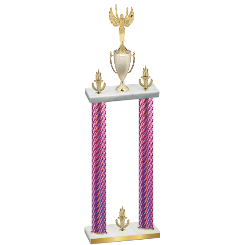 Double Pink Carbon Fiber Victory Victory Trophy
