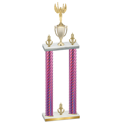 Double Pink Carbon Fiber Victory Victory Trophy
