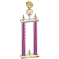 Double Pink Carbon Fiber Victory Basketball Trophy