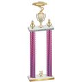 Double Pink Carbon Fiber Year Cars Trophy
