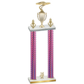 Double Pink Carbon Fiber Year Cars Trophy