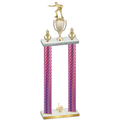 Double Pink Carbon Fiber First Place Shooter Trophy
