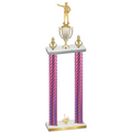 Double Pink Carbon Fiber First Place Shooter Trophy