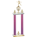 Double Pink Carbon Fiber Victory Skater Trophy