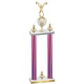 Double Pink Carbon Fiber Victory Weights Trophy