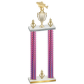 Double Pink Carbon Fiber Victory Fishing Trophy