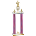 Double Pink Carbon Fiber Second Place Music Trophy