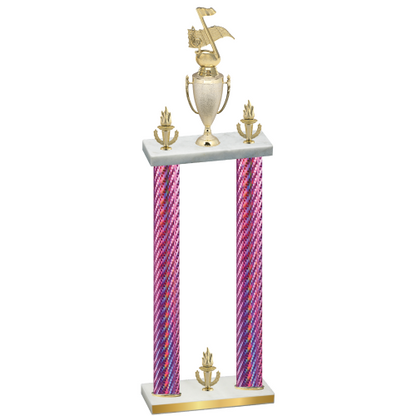Double Pink Carbon Fiber Victory Music Trophy