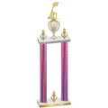 Double Pink Carbon Fiber Victory Golf Trophy