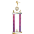 Double Pink Carbon Fiber Victory Karate Trophy