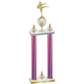 Double Pink Carbon Fiber Victory Karate Trophy
