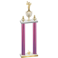 Double Pink Carbon Fiber First Place Academics Trophy