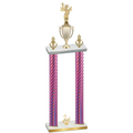 Double Pink Carbon Fiber Second Place Academics Trophy