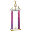 Double Pink Carbon Fiber Second Place Academics Trophy