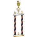 Double Flag USA Year Rugby Trophy