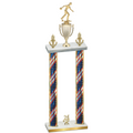Double Flag USA Year Bowling Trophy