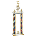 Double Flag USA Year Bowling Trophy