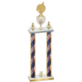 Double Flag USA Year Volleyball Trophy