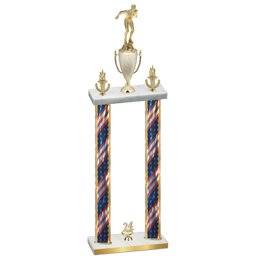 Double Flag USA Year Swimming Trophy