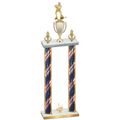 Double Flag USA First Place Hockey Trophy