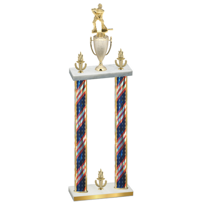 Double Flag USA Victory Hockey Trophy