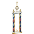 Double Flag USA First Place Victory Trophy