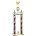 Double Flag USA Year Victory Trophy