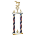 Double Flag USA Victory Horses Trophy