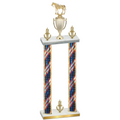 Double Flag USA Victory Horses Trophy
