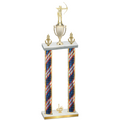 Double Flag USA First Place Archery Trophy