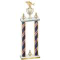 Double Flag USA Victory Fishing Trophy