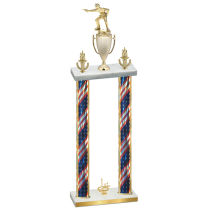 Double Flag USA First Place Shooter Trophy